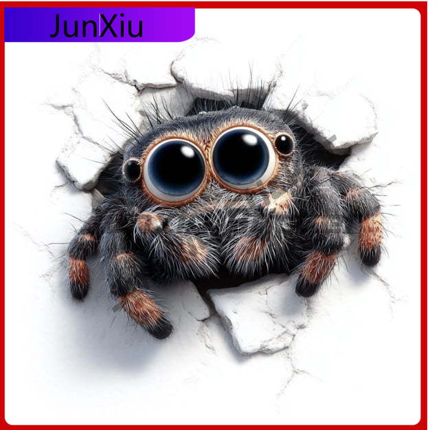 Laptop Unique Accessories - Vinilo Adhesivo 3D de Araña para