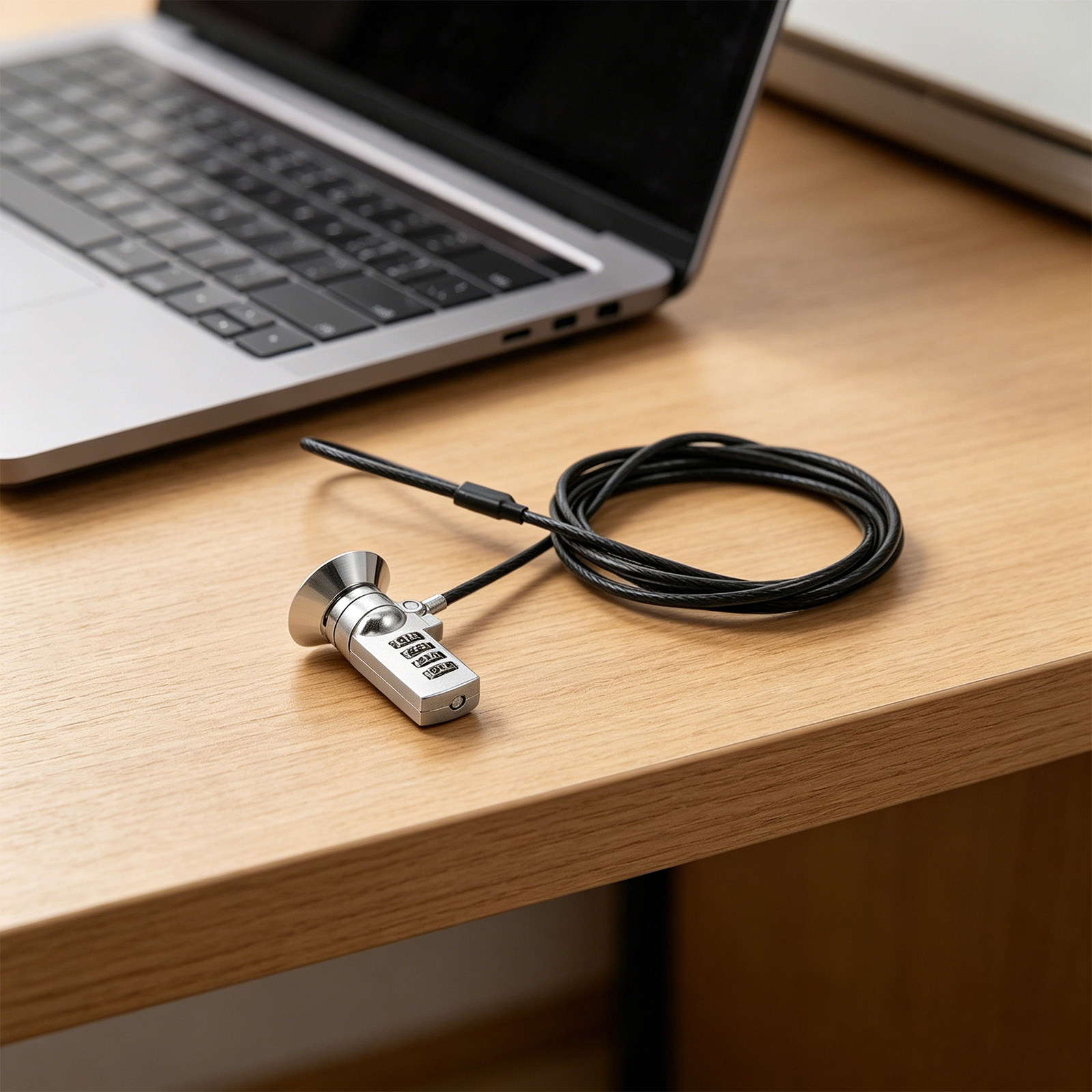 Laptop Lock Cable - 1 juego de candados combinados para