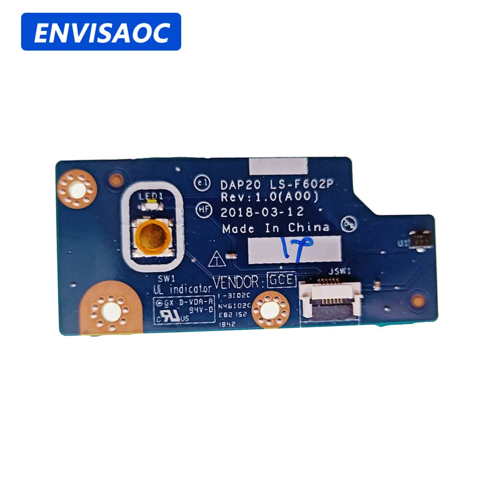 Laptop Accessories Dell - Placa de botón de encendido para