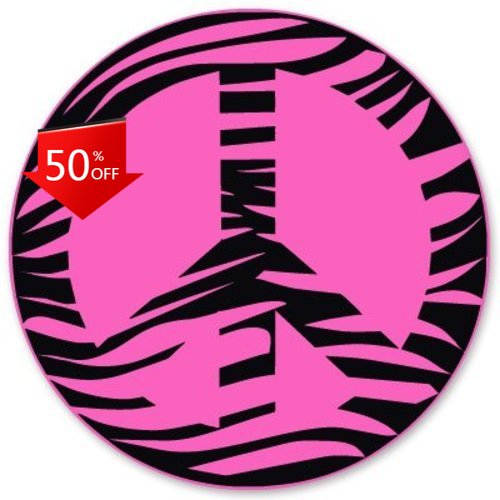 Zebra Peace Pink Retro Laptop  - Laptop Unique Accessories reseña y precio