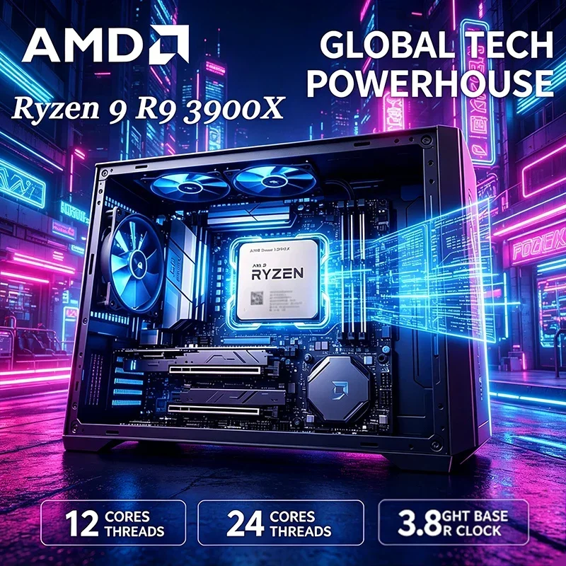 Procesador AMD Ryzen 9 3900X d - Amd Cpu Ryzen 9 reseña y precio