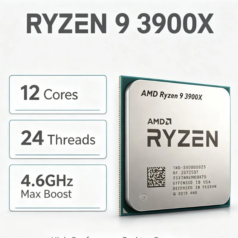 AMD Ryzen 9 3900X, 12 núcleos, - Amd Cpu Ryzen 9 reseña y precio