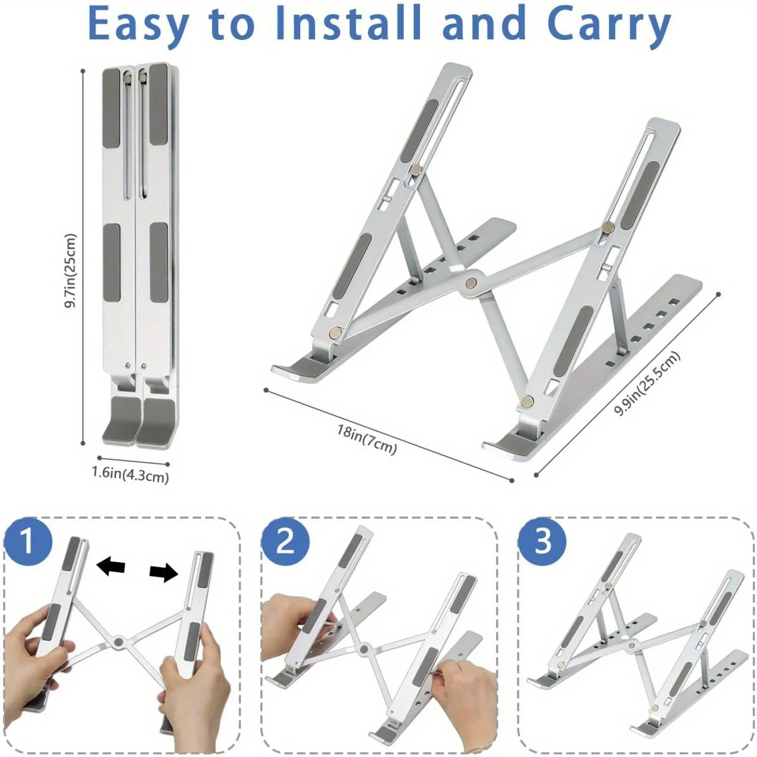 Soporte de aluminio ajustable  - Laptop Accessories Organizer reseña y precio
