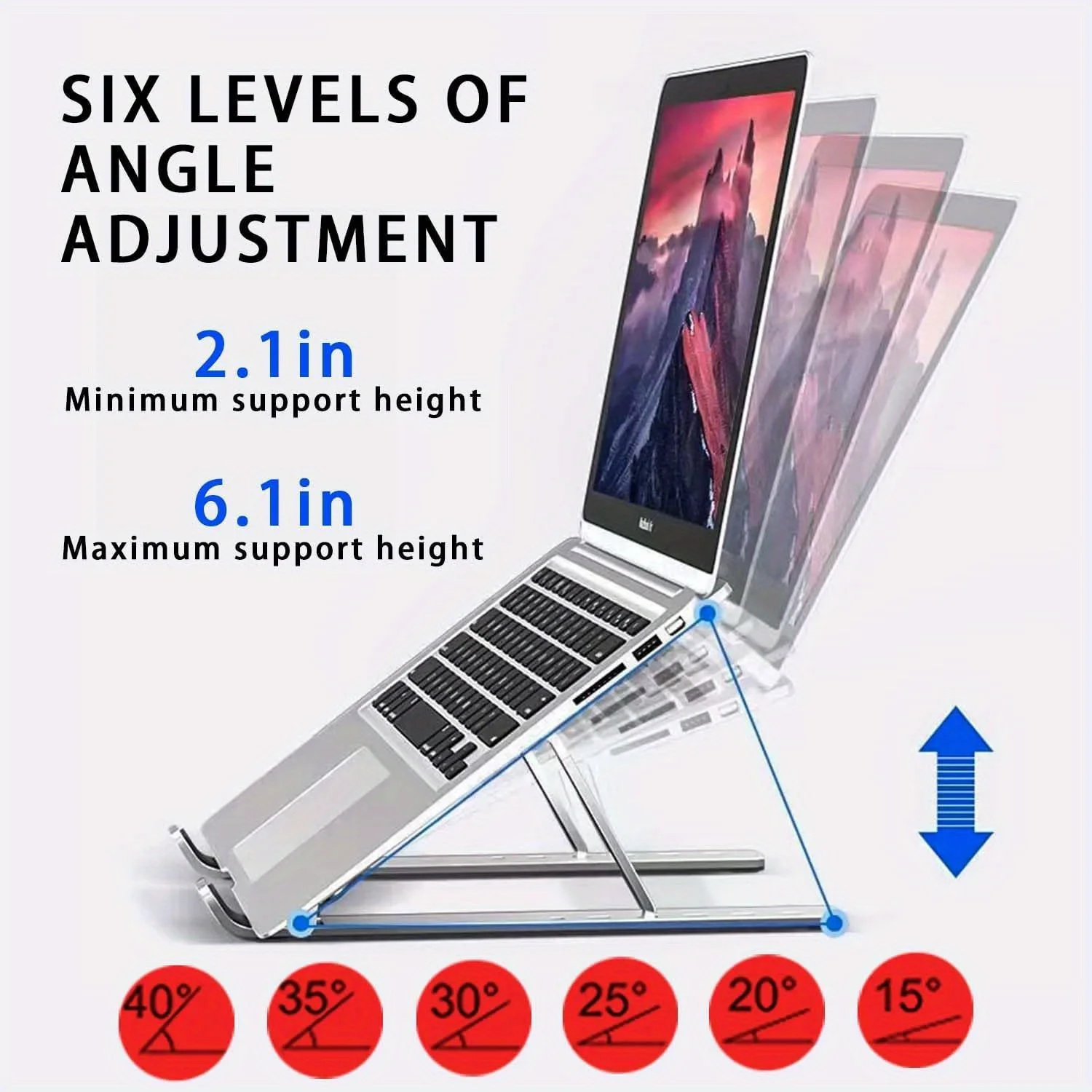 Soporte de aluminio ajustable  - Laptop Accessories Organizer reseña y precio