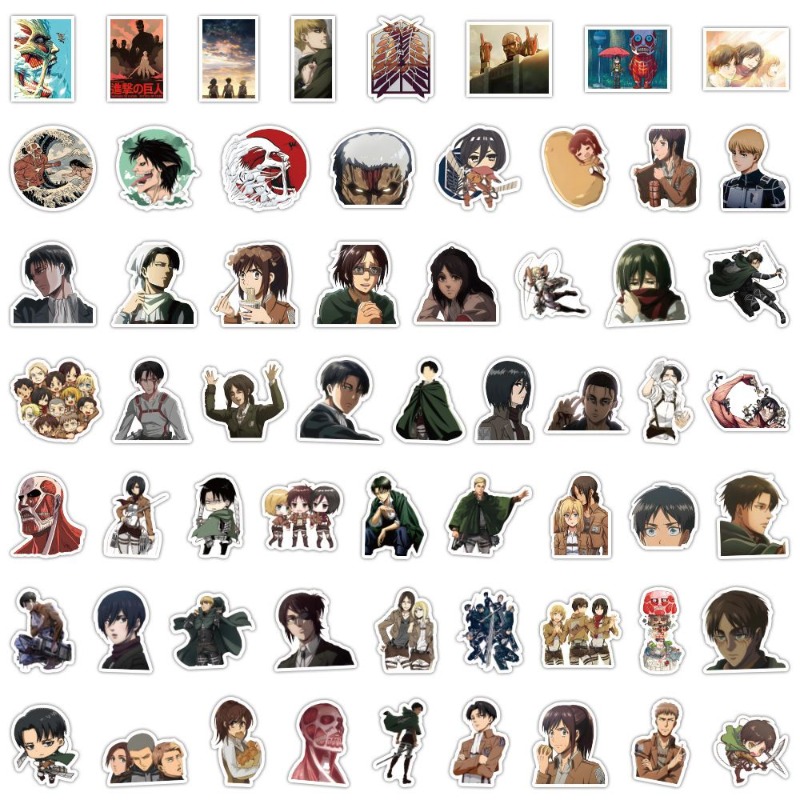 60 pegatinas de anime de Attac - Laptop Editing Accessories reseña y precio