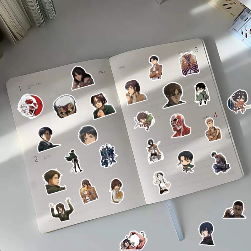 60 pegatinas de anime de Attac - Laptop Editing Accessories reseña y precio