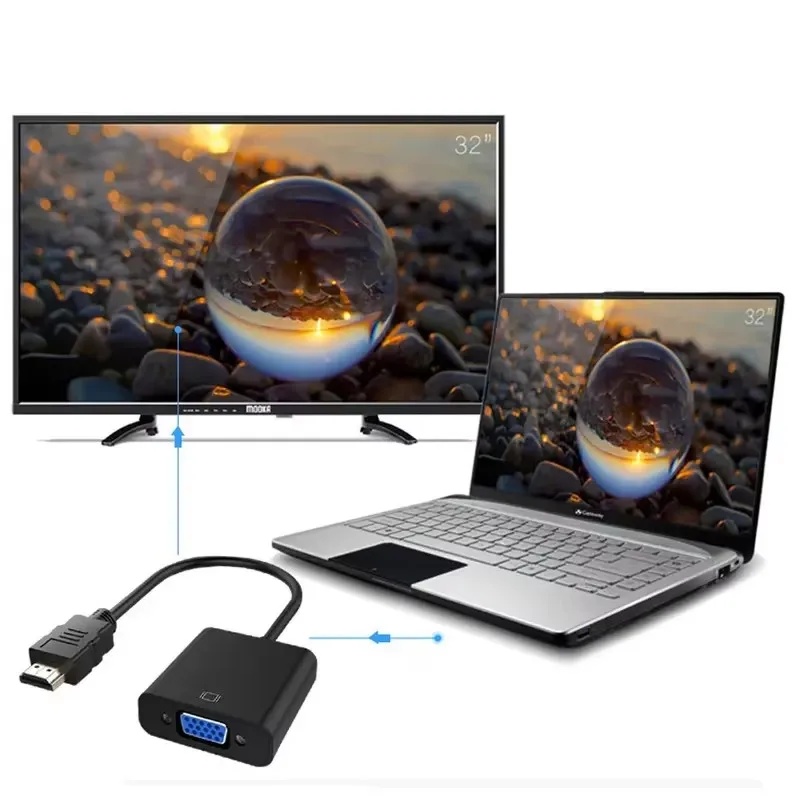 1-4 conjuntos de convertidores - Hdmi Vga Adapter reseña y precio