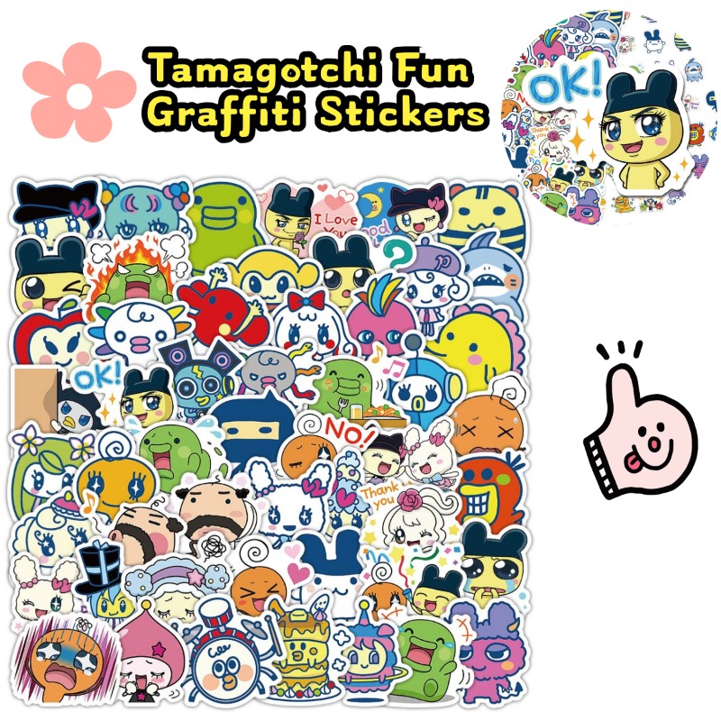 Pegatinas Japonesas Tamagotchi - Laptop Editing Accessories reseña y precio
