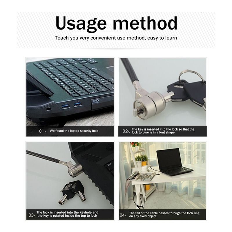 Cerradura Superior para Comput - Laptop Lock Cable reseña y precio
